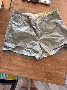 Columbia Women's Olive Green Utility Shorts with Button Tabs